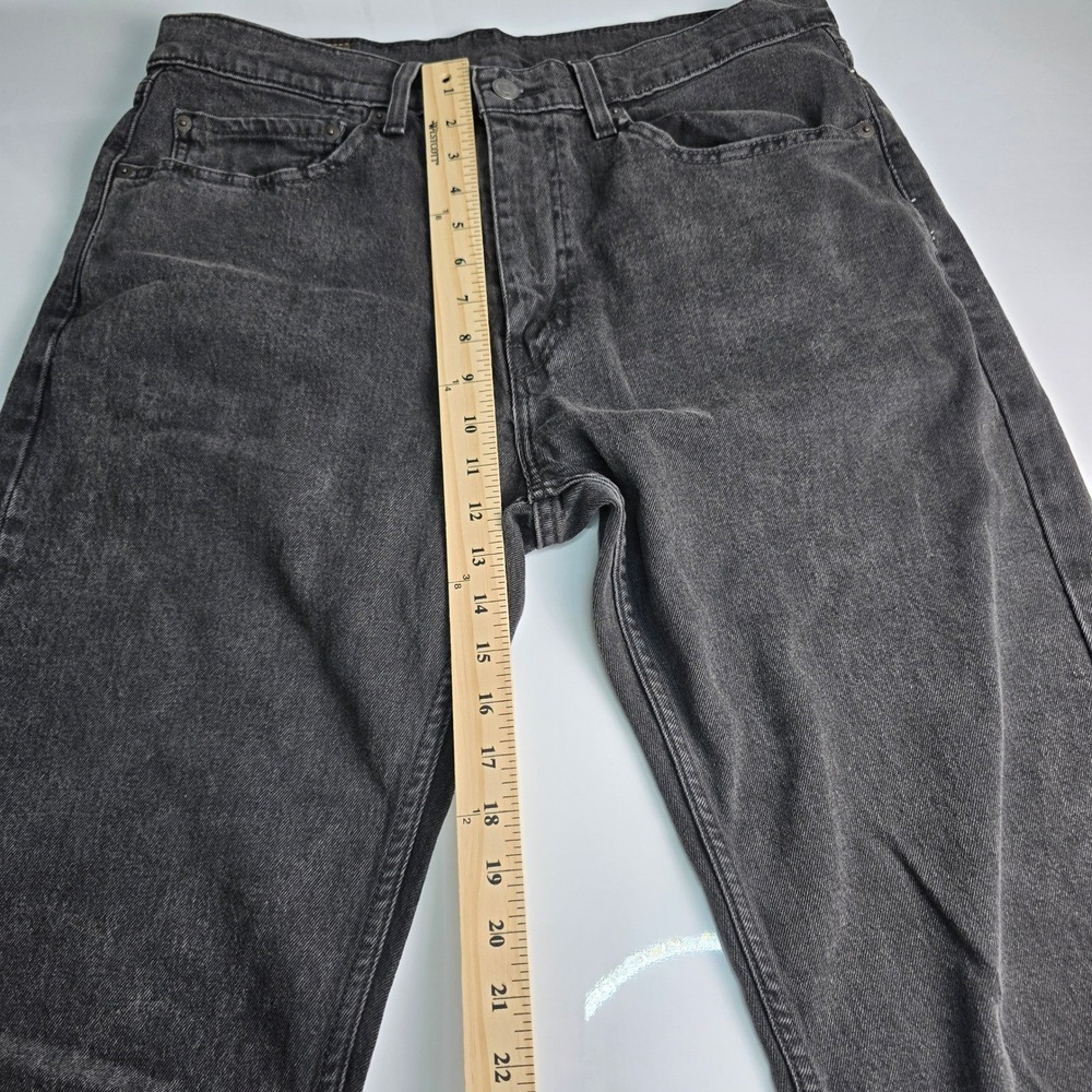 Levi's Straight Leg Jeans Mens 34x34 Washed Black Faded Denim Classic Fit - Picture 8 of 16